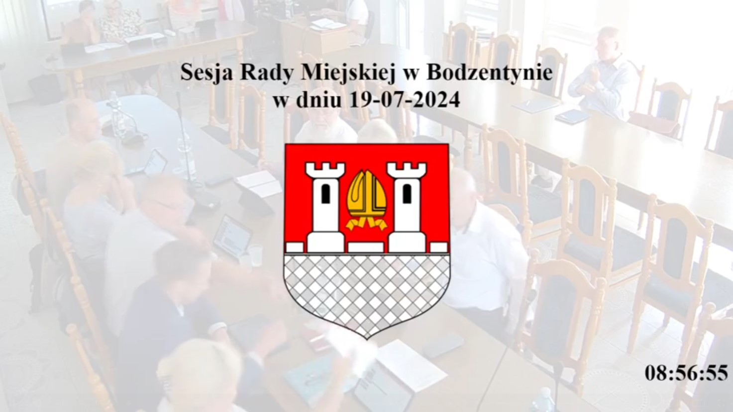 Sesja Rady Miejskiej w Bodzentynie lipiec 2024 wideo