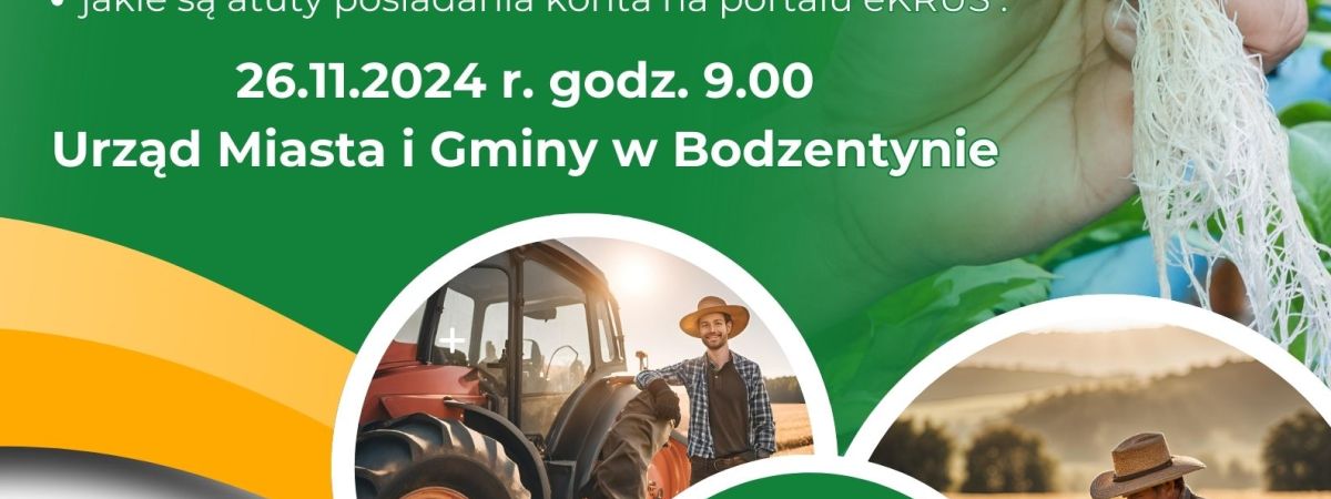 KRUS oraz Urząd Miasta i Gminy w Bodzentynie  konkurs dla rolnikow