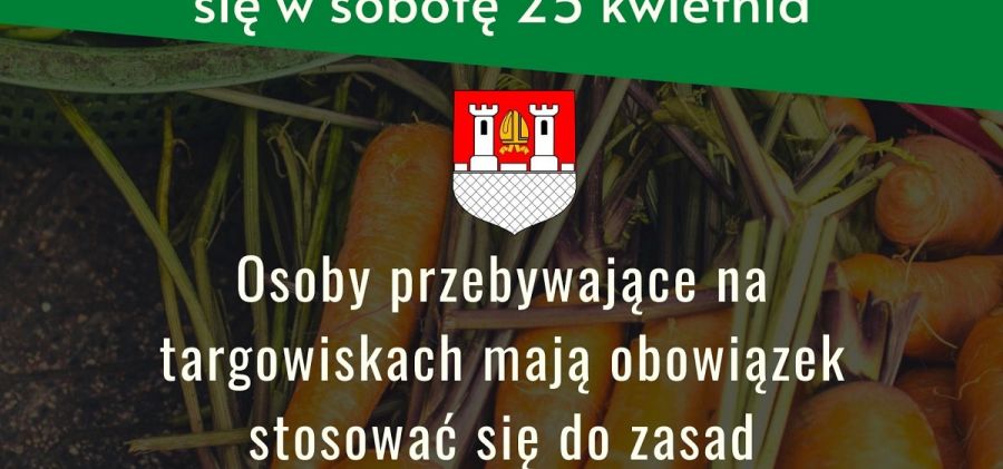 Od soboty zostają otwarte targowiska na terenie Bodzentyna
