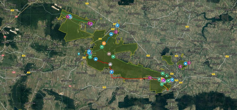 Internetowa mapa turystyczna ŚPN