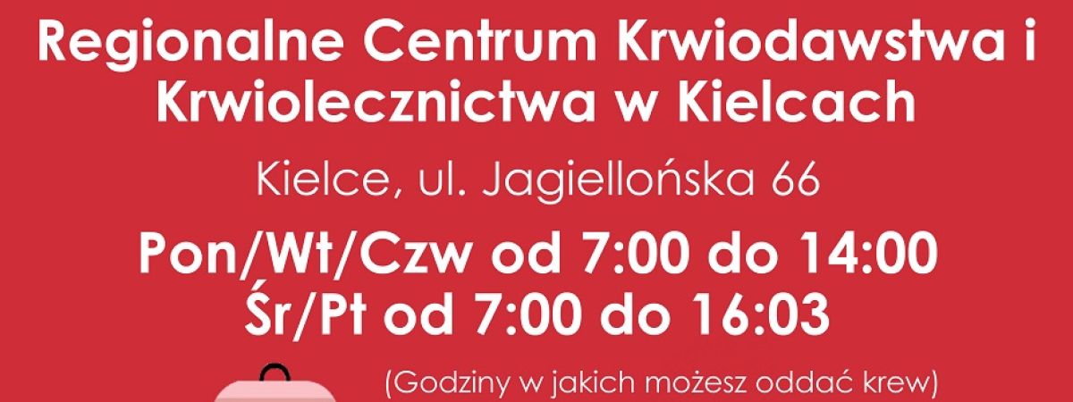 Zbiórka krwi dla mieszkanki Gminy Bodzentyn