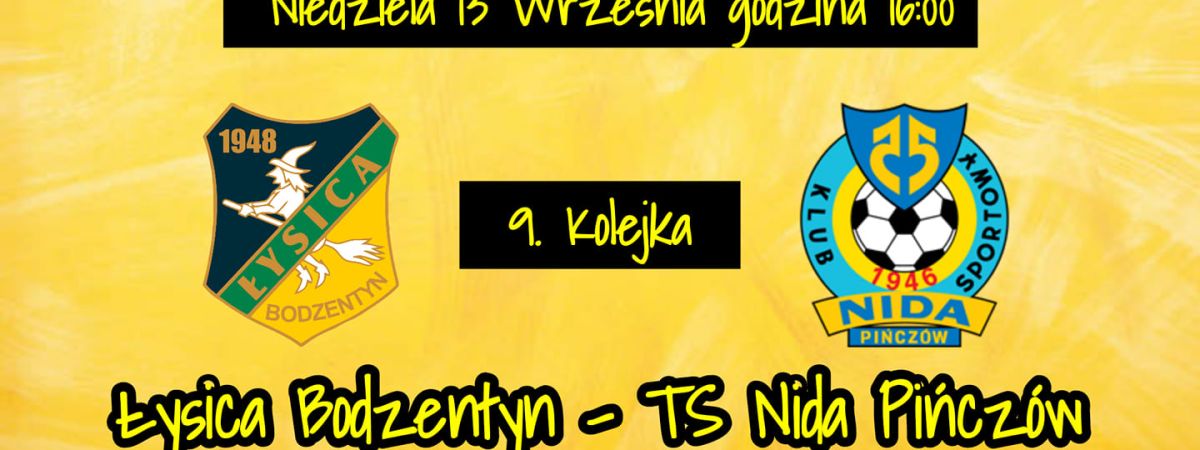 Łysica Bodzentyn - TS Nida Pinczów - zaproszenie