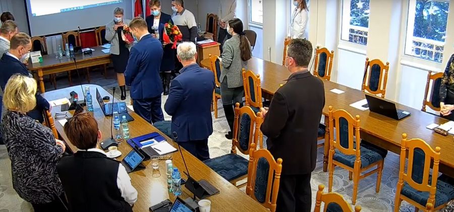 Zapis z pierwszej sesji Rady Miejskiej w Bodzentynie w 2022 roku