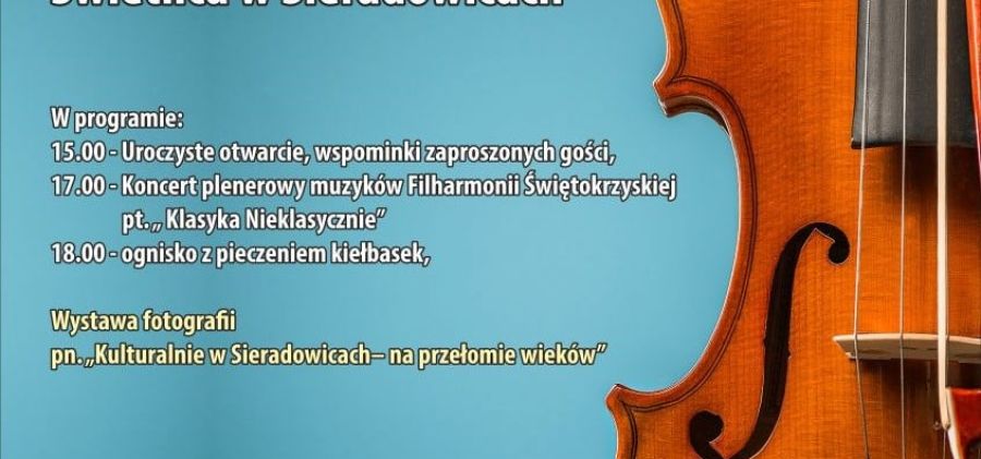 Kulturalnie w Sieradowicach - zapraszamy na koncert i wystawę fotografii