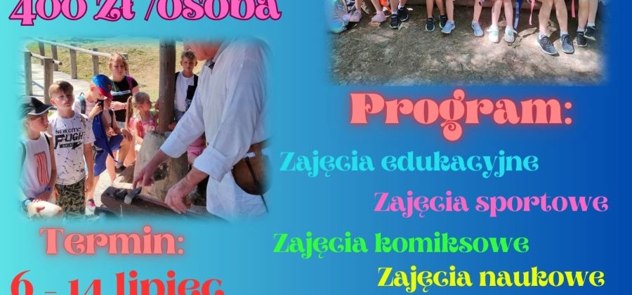 Letnie Półkolonie 2023 w Bodzentynie