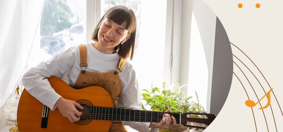 nauka gry na gitarze klasycznej w Bodzentynie
