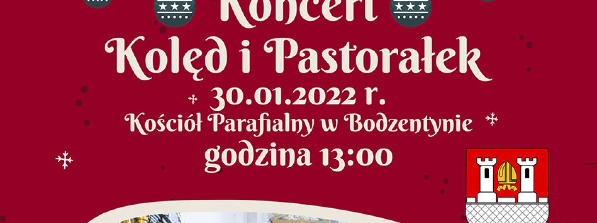 Koncert Kolęd i Pastorałek w Kościele Parafialnym w Bodzentynie