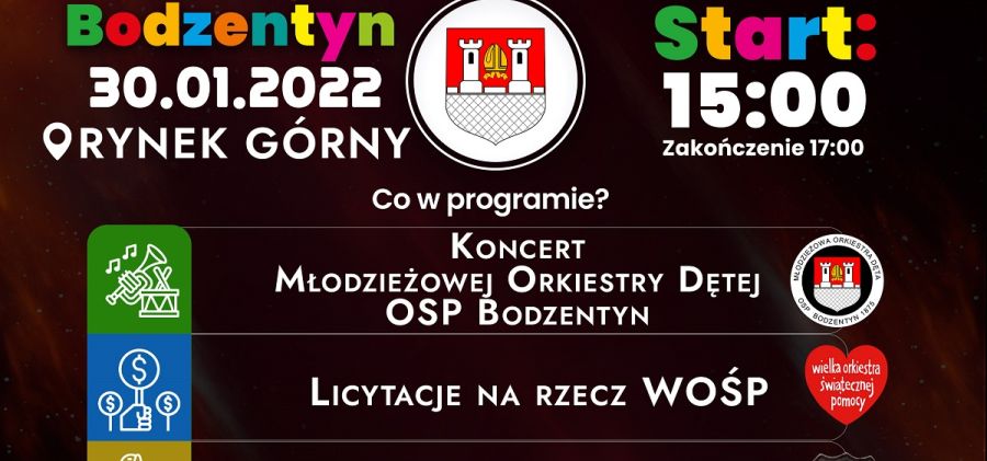 30 stycznia 30. Finał WOŚP Na Rynku Górnym w Bodzentynie