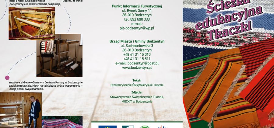 Ścieżka edukacyjna Tkaczki - poznajcie wyjątkową ofertę edukacyjno - turystyczną