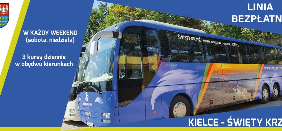 15 sierpnia rusza darmowy autobus na trasie Kielce - Św. Katarzyna - Św. Krzyż