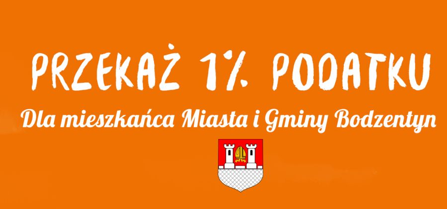 Podaruj swój 1% potrzebującym mieszkańcom gminy Bodzentyn